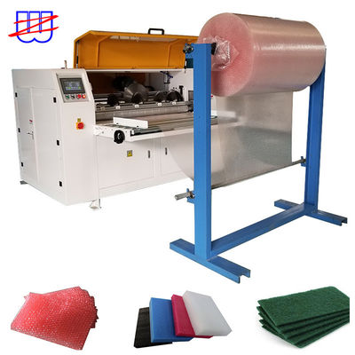 Máquina de corte e corte de filme de bolha de ar de controlo PLC totalmente automático CNC para rolos de 100 mm