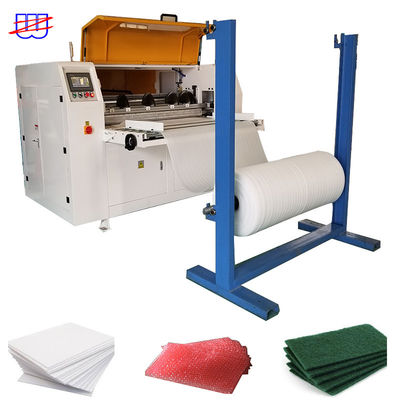 Máquina de corte e corte de filme de bolha de ar de controlo PLC totalmente automático CNC para rolos de 100 mm