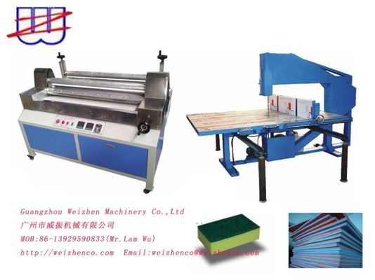 AC380/50HZ Voltage Kitchen Sponge Vertical Cutting Machine para processo de laminação