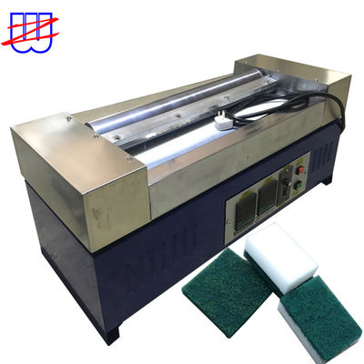 Máquina semi-automática de ligação de almofadas de limpeza para laminagem de espuma EVA e cola de fusão a quente